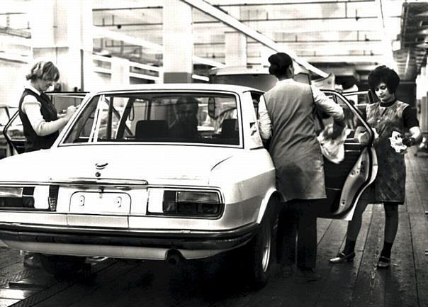 Werk München: Produktion BMW 2800 (E3), 1970 